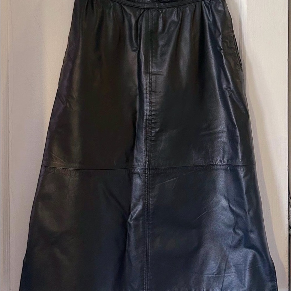 Black Leather Skirt